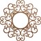 Ekena Millwork Reims Wood Fretwork Pierced Ceiling Medallion, Walnut, 36"OD x 13 3/4"ID x 1/4"T CMWP36X36X0250REWA - alternate 1